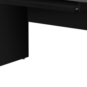 Homeroots 24" Gray And Black Computer Desk Black,Grey  333536