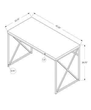 HomeRoots 24" Gray and Black Computer Desk - Stylish, Compact Workspace Solution for Home and Office Use 333548