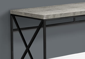 HomeRoots 24" Gray and Black Computer Desk - Stylish, Compact Workspace Solution for Home and Office Use 333548