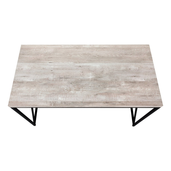 HomeRoots 24" Taupe and Black Computer Desk - Stylish, Durable Workspace for Home or Office with Modern Elegance 333549