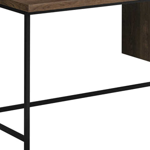Homeroots 24" Brown And Black Computer Desk With Three Drawers Brown,Black  333550