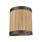 Wooden Barrel 10'' High 2-Light Sconce - Oil Rubbed Bronze 33360/2 Elk Lighting