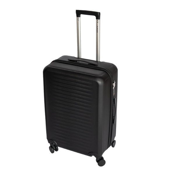 English Elm 2025 Hardshell Abs 3 Piece Luggage Set Matte Spinner Wheels Combo Lock Travel Acacia Wood,Antique Black W2710P417747