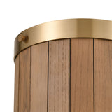 Wooden Barrel 10'' High 2-Light Sconce - Satin Brass 33370/2 Elk Lighting