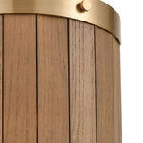 Wooden Barrel 10'' High 2-Light Sconce - Satin Brass 33370/2 Elk Lighting