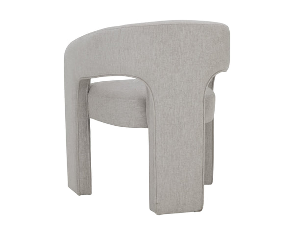 Sunpan Isidore Dining Chair - Contemporary Elegance with Curved Backrest and Clean Lines for Stylish Comfort Ernst Sandstone