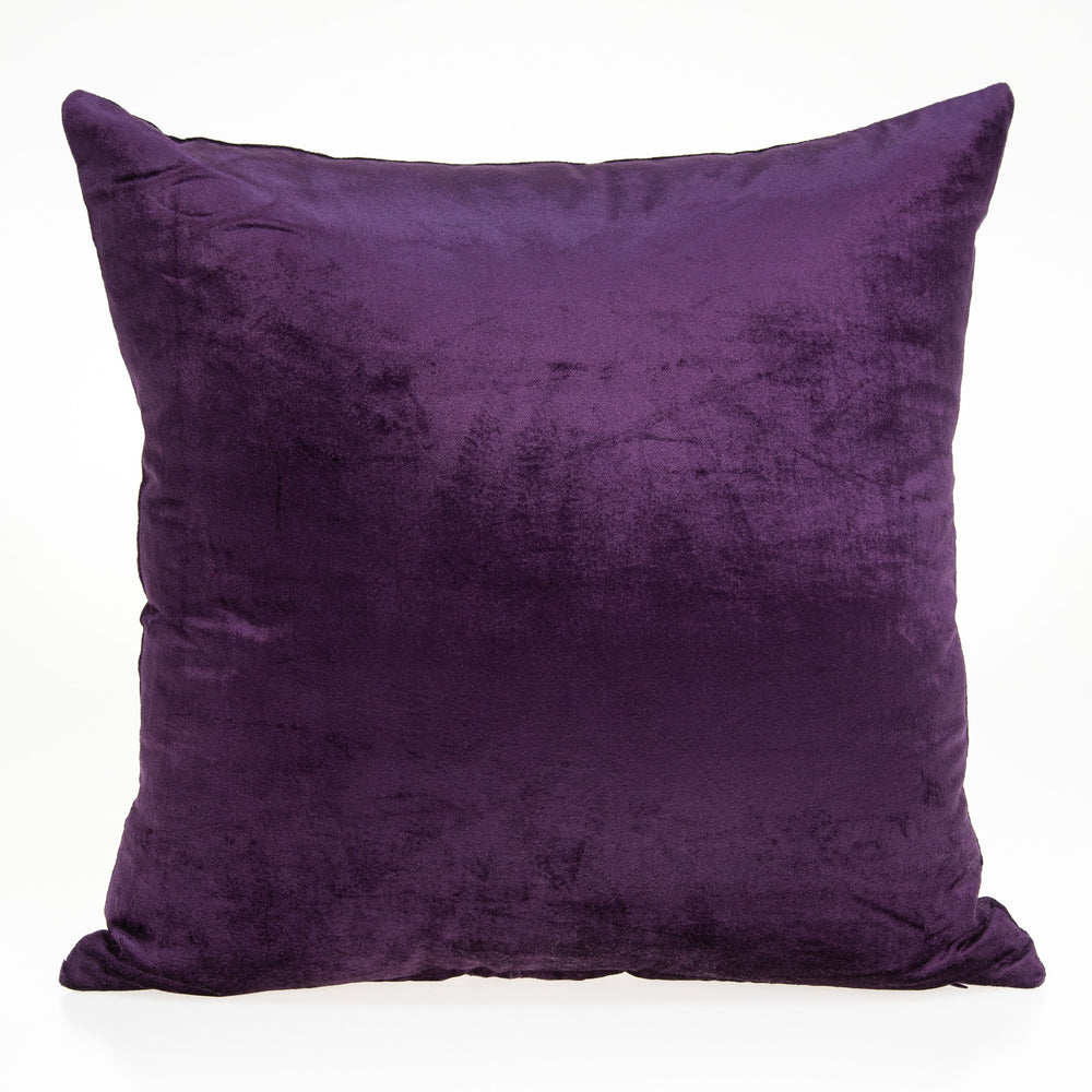 Homeroots 18" Purple Cotton Blend Throw Pillow   333993