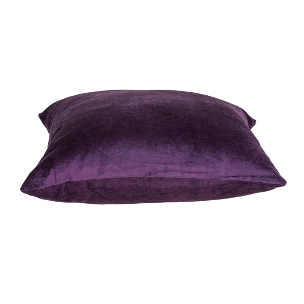 Homeroots 18" Purple Cotton Blend Throw Pillow   333993