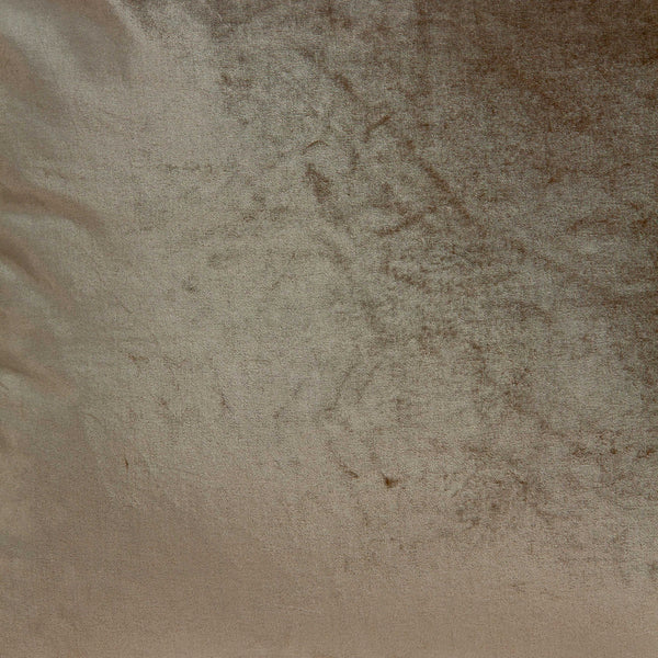 Homeroots 18" X 7" X 18" Transitional Taupe Solid Pillow Cover With Poly Insert   333998