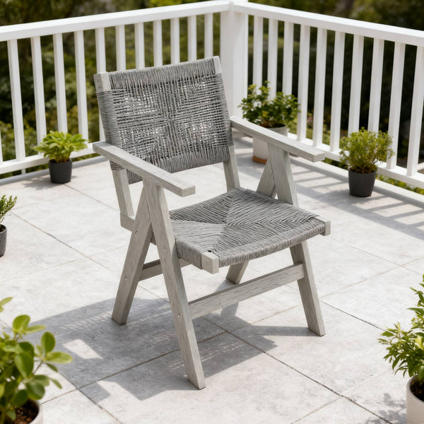 English Elm Lounge Light Gray Outdoor Recliner Chair - All-Weather, Stackable, Durable & Comfortable For Any Season W2085P364107