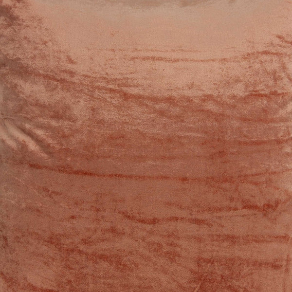 Homeroots 18" X 7" X 18" Transitional Orange Solid Pillow Cover With Poly Insert   334002