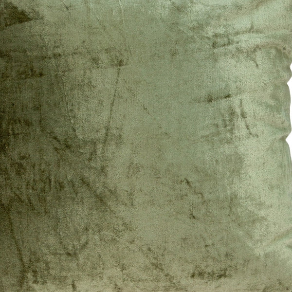 Homeroots 18" X 7" X 18" Transitional Olive Solid Pillow Cover With Poly Insert   334003