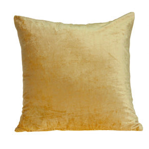Homeroots 20" Yellow Cotton Blend Throw Pillow   334014