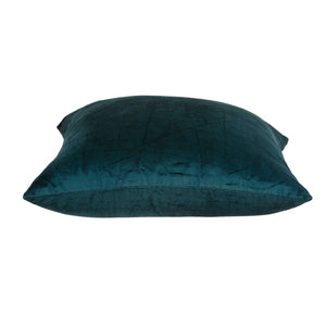 Homeroots Super Soft Teal Solid Color Decorative Accent Pillow   334015