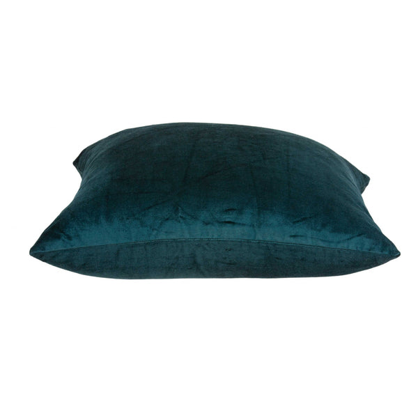 Homeroots Super Soft Teal Solid Color Decorative Accent Pillow   334015