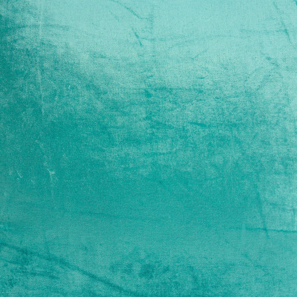 Homeroots 20" X 7" X 20" Transitional Aqua Solid Pillow Cover With Poly Insert   334020