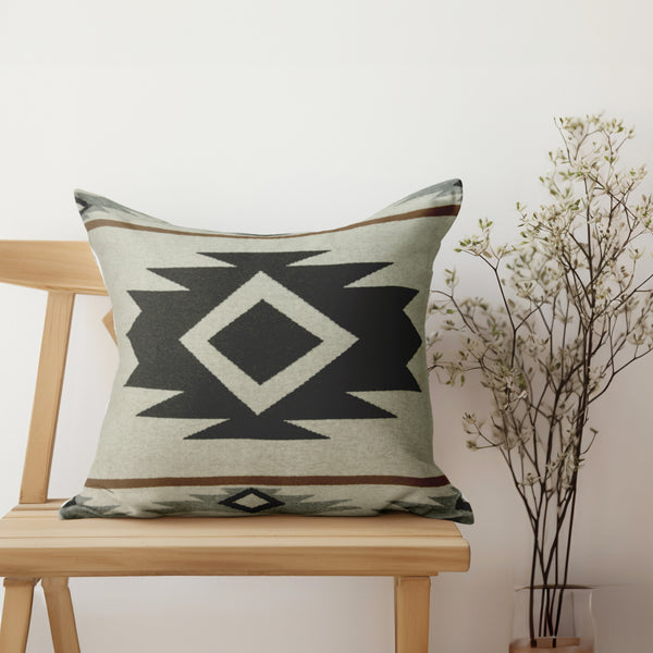 Homeroots 20" X 7" X 20" Southwest Tan Pillow Cover With Poly Insert   334033