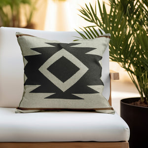 Homeroots 20" X 7" X 20" Southwest Tan Pillow Cover With Poly Insert   334033