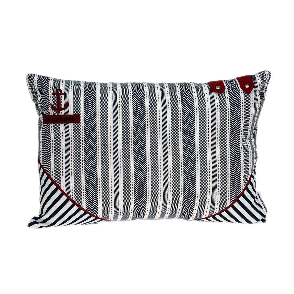 Homeroots 14" X 20" Gray Cotton Throw Pillow   334037