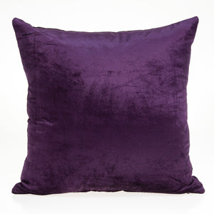 Homeroots 22" Purple Cotton Blend Throw Pillow   334040