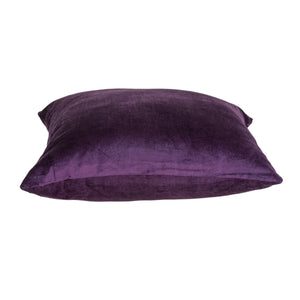 Homeroots 22" Purple Cotton Blend Throw Pillow   334040