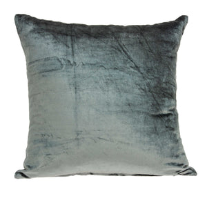 Homeroots 22" X 7" X 22" Transitional Charcoal Solid Pillow Cover With Poly Insert   334042