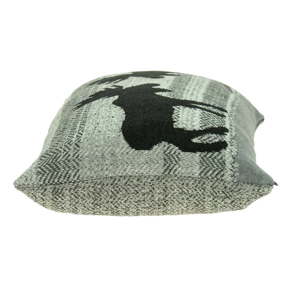 Homeroots 24" X 5" X 16" Lodge Gray Pillow Cover With Poly Insert   334052