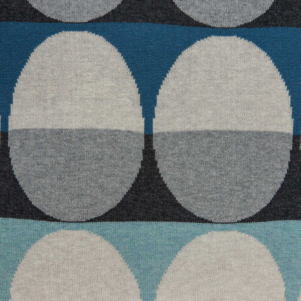 Homeroots 20" X 7" X 20" Transitional Gray And Blue Pillow Cover With Poly Insert   334053