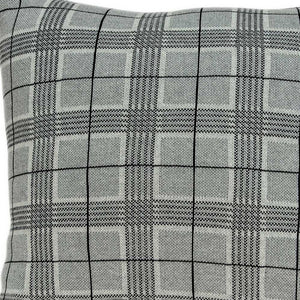 Homeroots 20" X 7" X 20" Transitional Gray Accent Pillow Cover With Poly Insert   334058