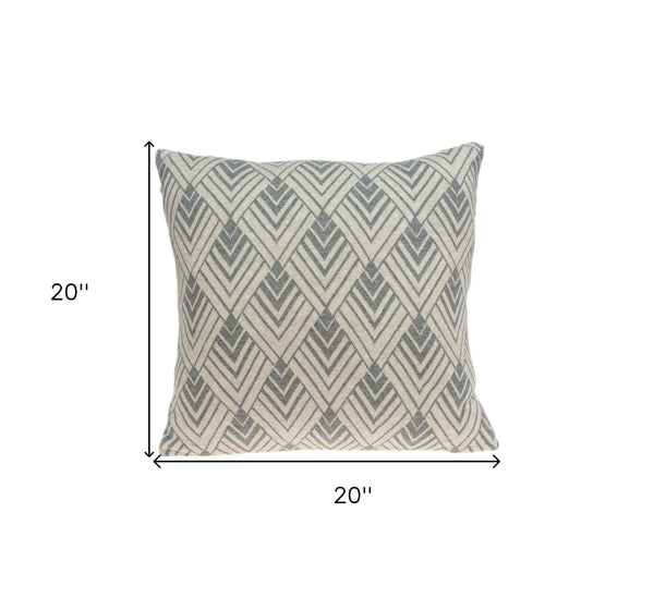 Homeroots 20" X 7" X 20" Beautiful Transitional Tan Cotton Pillow Cover With Poly Insert   334064