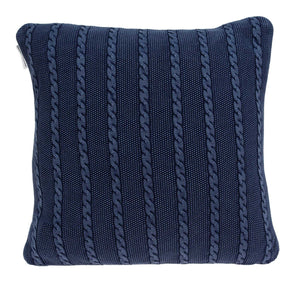 Homeroots 18" X 5" X 18" Transitional Blue Pillow Cover With Poly Insert   334071