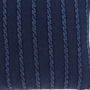 Homeroots 18" X 5" X 18" Transitional Blue Pillow Cover With Poly Insert   334071