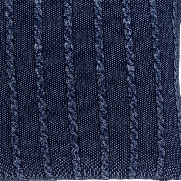 Homeroots 18" X 5" X 18" Transitional Blue Pillow Cover With Poly Insert   334071