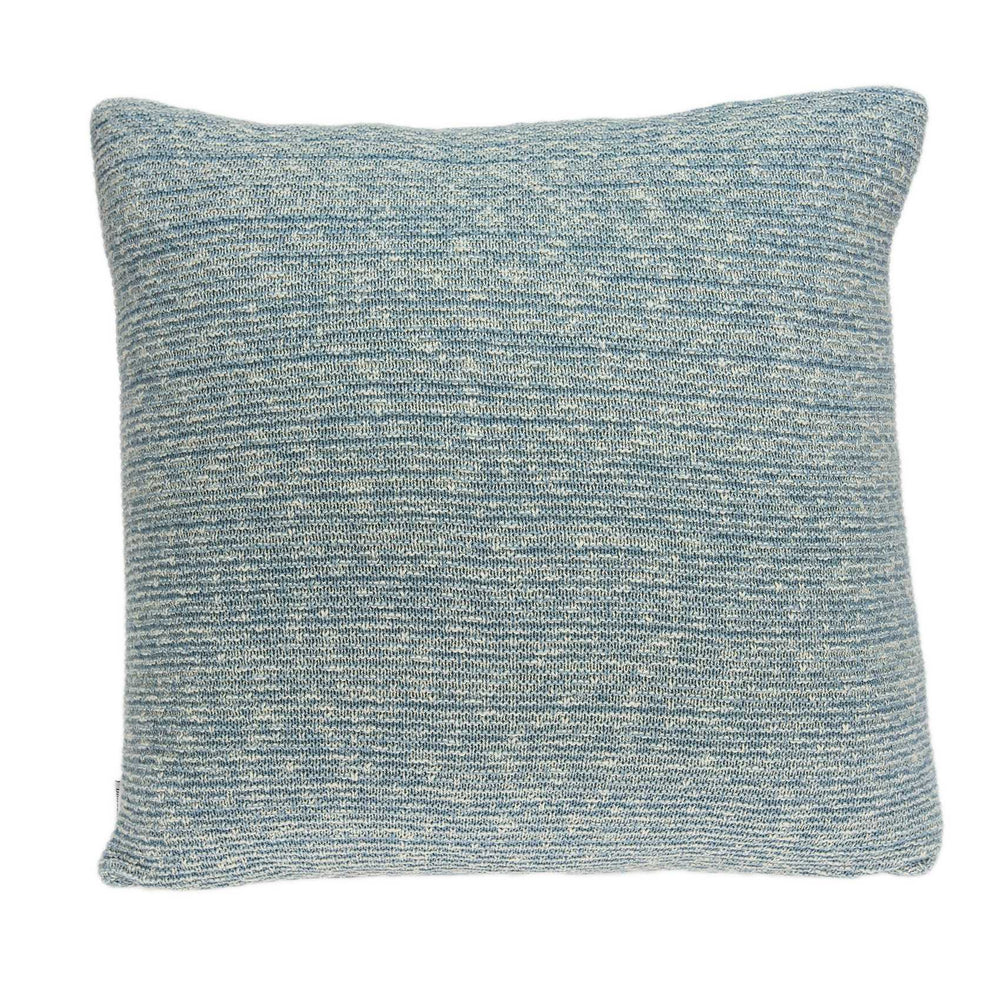 Homeroots 20" Aqua Teal Woven Cotton Blend Throw Pillow   334076
