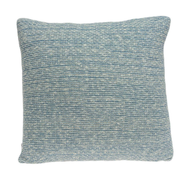 Homeroots 20" Aqua Teal Woven Cotton Blend Throw Pillow   334076