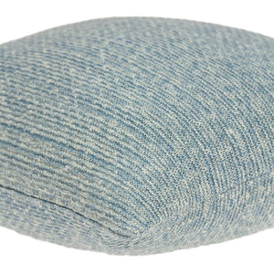 Homeroots 20" Aqua Teal Woven Cotton Blend Throw Pillow   334076