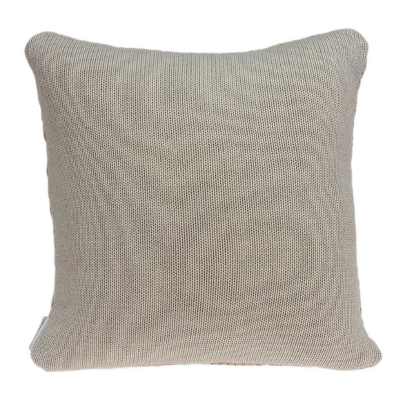 Homeroots 20" X 7" X 20" Charming Transitional Beige Accent Pillow Cover With Poly Insert   334081