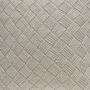 Homeroots 20" X 7" X 20" Charming Transitional Beige Accent Pillow Cover With Poly Insert   334081