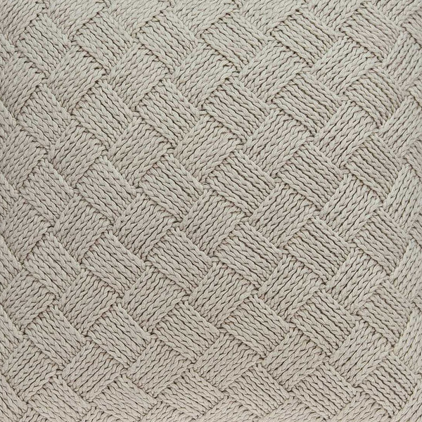 Homeroots 20" X 7" X 20" Charming Transitional Beige Accent Pillow Cover With Poly Insert   334081