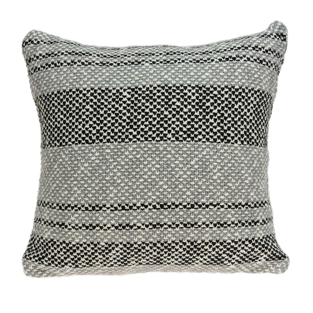 Homeroots 20" X 7" X 20" Stunning Transitional Gray Accent Pillow Cover With Poly Insert   334083