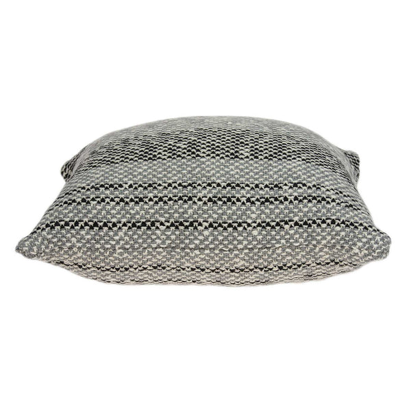 Homeroots 20" X 7" X 20" Stunning Transitional Gray Accent Pillow Cover With Poly Insert   334083