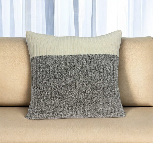 Homeroots 20" X 7" X 20" Beautiful Transitional Tan Accent Pillow Cover With Poly Insert   334084