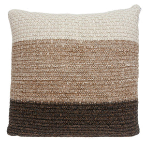 Homeroots Warm Brown And Cream Decorative Accent Pillow   334085
