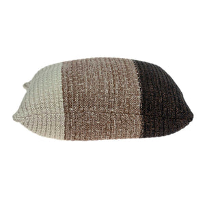 Homeroots Warm Brown And Cream Decorative Accent Pillow   334085