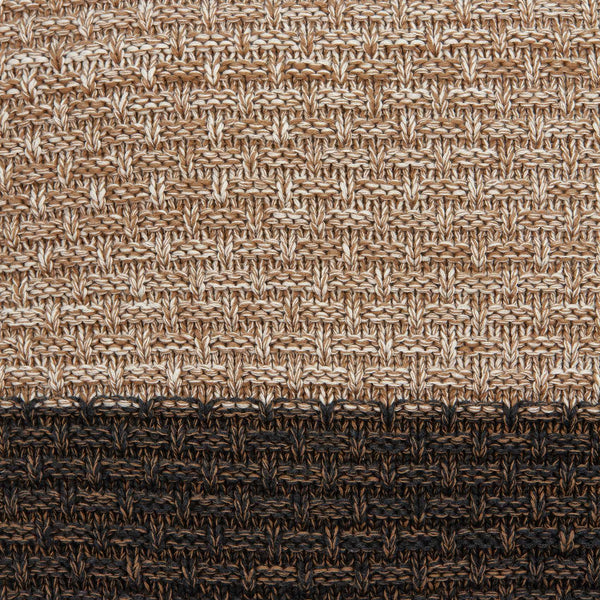 Homeroots Warm Brown And Cream Decorative Accent Pillow   334085