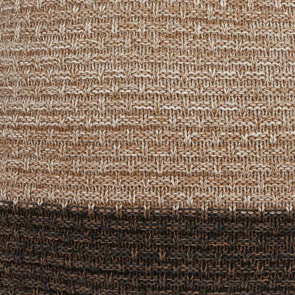 Homeroots Warm Brown And Cream Decorative Accent Pillow   334085