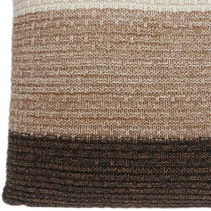 Homeroots Warm Brown And Cream Decorative Accent Pillow   334085