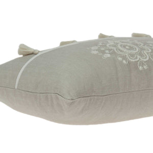 Homeroots 20" X 6" X 14" Transitional Beige Pillow Cover With Poly Insert   334088