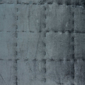 Homeroots 20" X 7" X 20" Transitional Charcoal Solid Quilted Pillow Cover With Poly Insert   334091