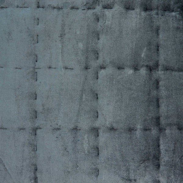 Homeroots 20" X 7" X 20" Transitional Charcoal Solid Quilted Pillow Cover With Poly Insert   334091